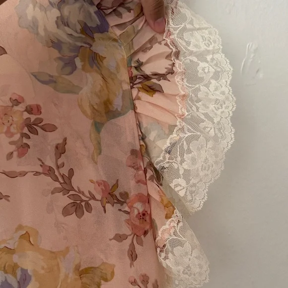 Zimmermann Floral Midi Dress with Lace Details - Picture 6 of 15